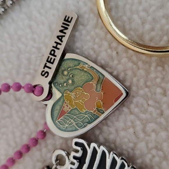 Stephanie Name Necklaces, Fridge Magnets & Boyd's Bear Pawprint Keychain - Picture 3 of 9